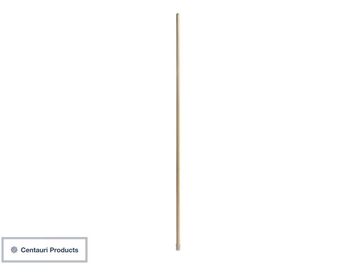 LVX Wooden Mop Handle w/ Metal Threads