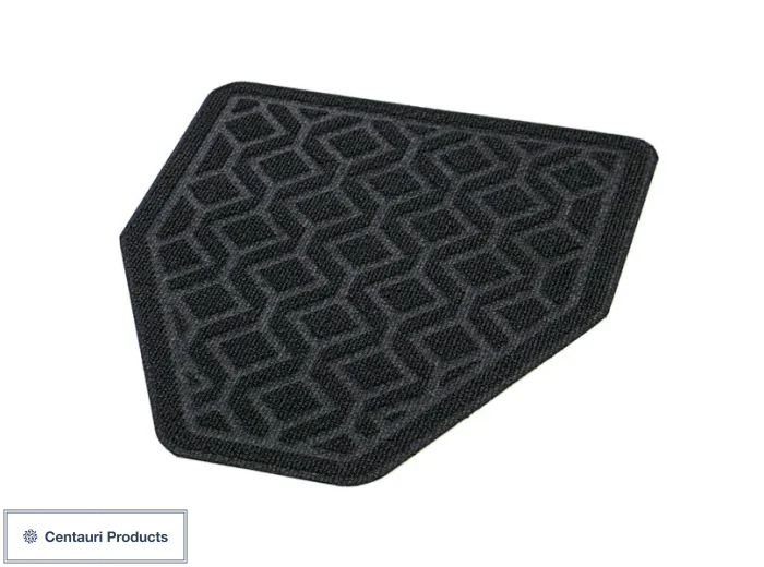Black Antimicrobial Carpeted Urinal Mats 12/cs