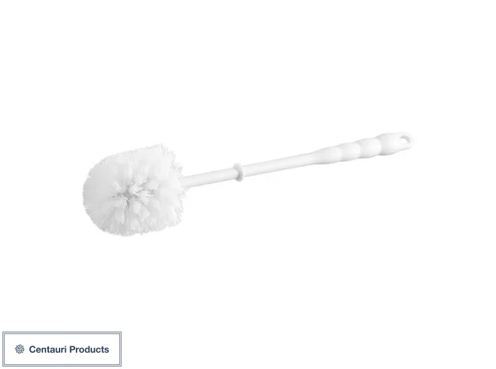 14" White Toilet Bowl Brush