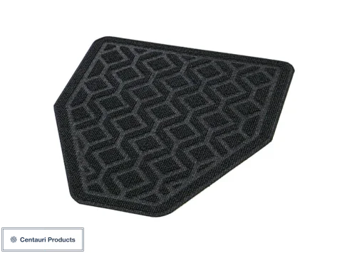 Black Antimicrobial Carpeted Urinal Mats 12/cs