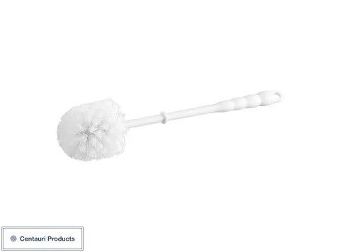 14" White Toilet Bowl Brush