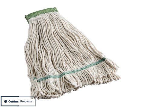 24oz #32 Natural Cotton Looped End Wet Mop w/ 5" Headband