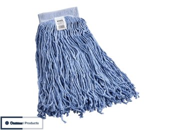 32oz Blue Rayon Cut-End Wet Mop Head w/ 5" Headband