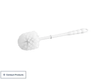 14" White Toilet Bowl Brush