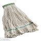 24oz #32 Natural Cotton Looped End Wet Mop w/ 5" Headband