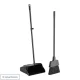 LVX 12" Open-Lid Lobby Dust Pan w/ Broom